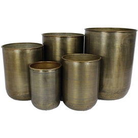 Bloempot HD Living Brown 39 x 39 x 51 cm (5-Delig)