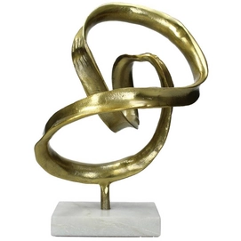 Ornament HD Living Knot Gold 20 x 25 cm