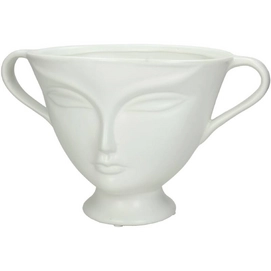 Bloempot HD Living Face White 19,5 x 30,3 x 18,5 cm