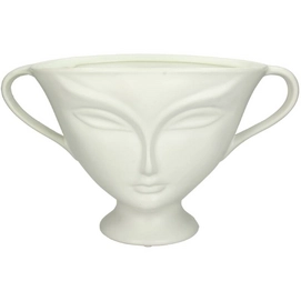 Bloempot HD Living Face White 19,2 x 34,8 x 20,5 cm