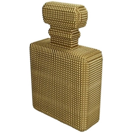 Ornament HD Living Perfume Bottle Gold 8 x 19 cm