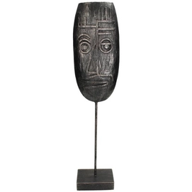 Ornament HD Living Statue Mask Black 7 x 11 cm
