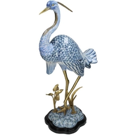 Ornament HD Living Bird Blue 18,5 x 30 cm