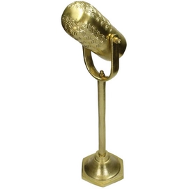 Ornament HD Living Microphone Gold 14 x 17 cm