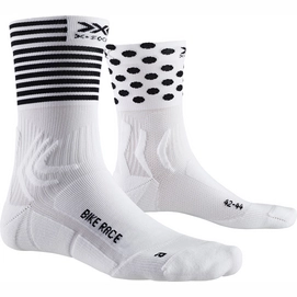 Chaussettes de Cyclisme X-Socks Bike Race White-Taille 42 - 44