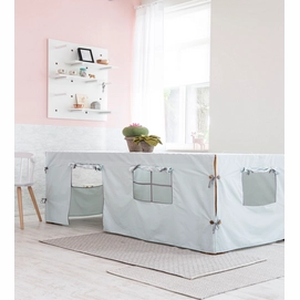 Tafeltent Kidsdepot Zebra Seagreen 200 x 100 cm