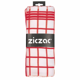 Tea Towel ZicZac Cotton Red (Set of 3)