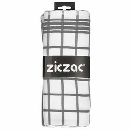 Tea Towel ZicZac Cotton Grey (Set of 3)
