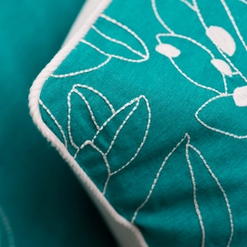 Taie d'oreiller Sylvie Thiriez Brodée La Sieste Cotton (65 x 65 cm)