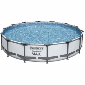 Pool Bestway Power Steel Pro Max Set Rund Grau (427 x 427 x 84 cm)