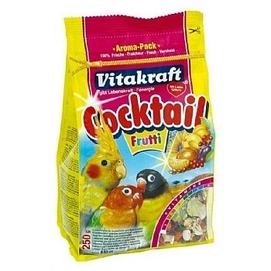 Vogelsnack Vitakraft Fruitcocktail Papegaai en Valkparkiet