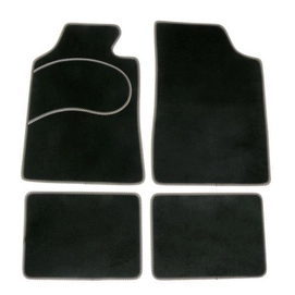 Mattenset Carpoint Type A Zwart Grijs (4-delig)