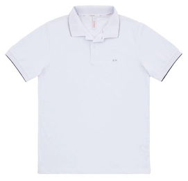 Polo Shirt Sun68 Men Small Stripes Collar El Bianco