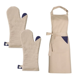 Set Tablier/Grant Isolant DDDDD Triangle Sable