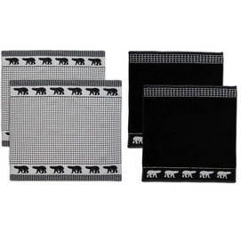 Set Serviette/Torchon de Cusine DDDDD Polar Noir
