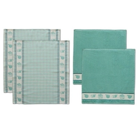 Set Serviette/Torchon de Cusine DDDDD Apple Mineral