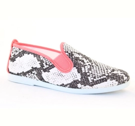 Slipper Flossy Baza Snakeskin Neon Rosa