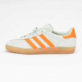 Trainers adidas Women Gazelle Indoor Linen Green Solar Orange Gum 3