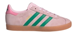 adidas Junior Gazelle Clear Pink / Court Green / Bliss Pink