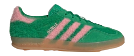 adidas Women Gazelle Indoor Green / Glow Pink / Gum