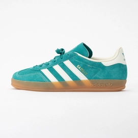 adidas Women Gazelle Indoor Pure Teal / Off White / Gold Metallic