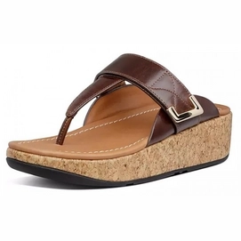 FitFlop Remi Adjustable Toe-Thongs Chocolate Brown