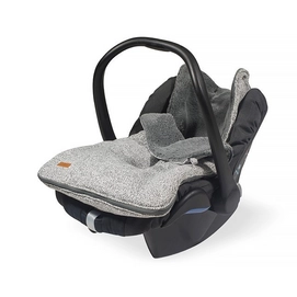 Voetenzak Jollein Groep 0+ 3 5 Punts Stonewashed Knit Grey