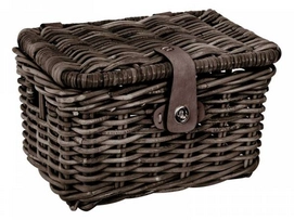 Fietsmand Cordo Rotan Junior met Klep Bruin