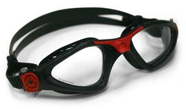 Schwimmbrille Aqua Sphere Kayenne Transparente Linsen Schwarz Rot