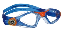 Schwimmbrille Aqua Sphere Kayenne Transparente Linsen Junior Blau/Orange