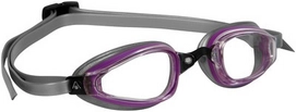 Schwimmbrille Aqua Sphere K180+ Lady Transparente Linsen Lila/Silber