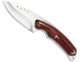 Jachtmes Buck 194RWS Alpha Hunter Rosewood + Leren Holster