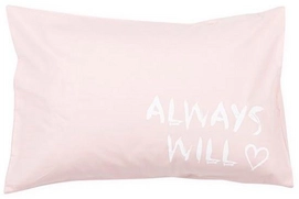 Sierkussenhoes VT Wonen Balou Pink/White Katoen- 40 x 60 cm