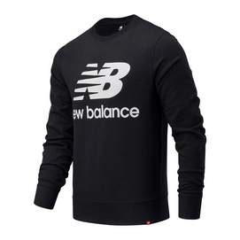 Trui New Balance Men Essentials Stacked Logo Crew Black