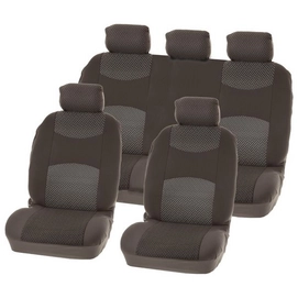 Stoelhoesset Carpoint Chicago Anthraciet (9-delig)