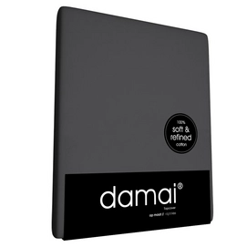 Katoenen Split Topper Hoeslaken Damai Antracite 15 cm