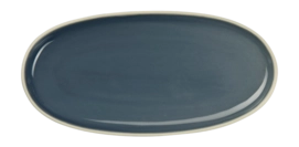 Aperitiefbord ASA Selection Semana Oval Sepia Blue 20 x 10 cm
