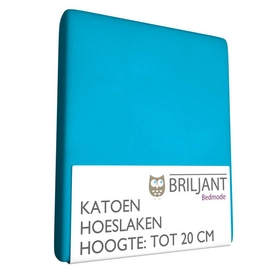 Hoeslaken Briljant Kinder Aqua (Katoen)
