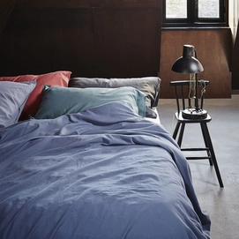 Bettwäsche Essenza Arezzo Stone Blue Mako-Satin