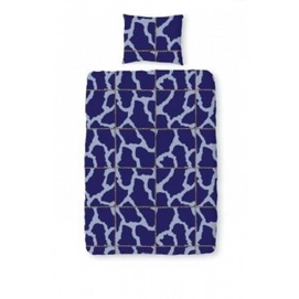 Babybettwäsche Romanette Armee Blau Baumwolle