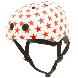 Helm Coconuts White With Red Stars-44 - 51 cm