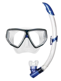 Snorkelset Aqua Lung Sport Oyster LX & Airflex Purge Blue
