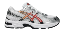 ASICS Kids GEL-1130 GS White/Red Snapper