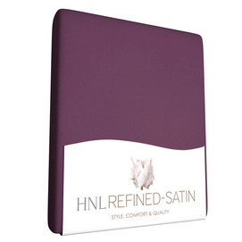 Satijnen Hoeslaken Refined Aubergine