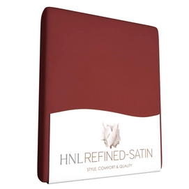 Satijnen Hoeslaken Refined Aurora Red