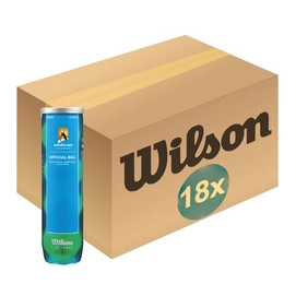Tennis Balls Wilson Australian Open 4-Tin Yellow (Box 18x4)