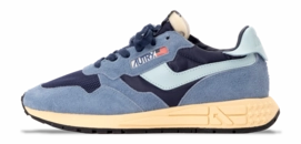 Autry Heren Reelwind Low Suède/Nylon Indigo/Spellbound