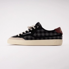 Autry Heren Windscape Low Geruite Stof/Suède Gray Black/Syrah