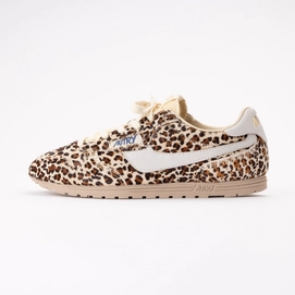 Autry Dames Windspin Low Ponyhaar Leopard White