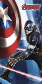 Strandlaken Marvel Avengers Captain America Shield